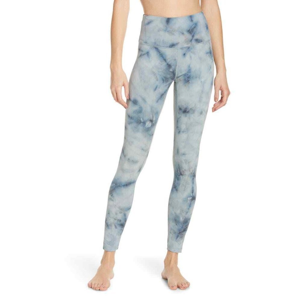 ZELLA Spray Dye High Waist Leggings Blue Gray Small 4-6 NEW